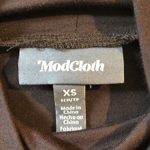 ModCloth- Black Mock/Turtleneck Long Sleeve Body Suit NWT - Picture 6 of 10